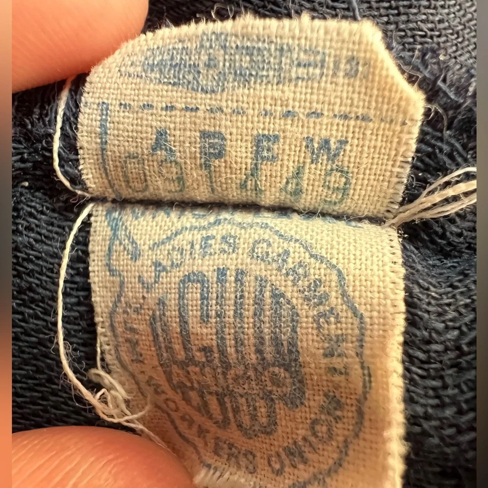 Chic Navy Double-Breasted Long Sleeve Dress - Picture 5 of 8